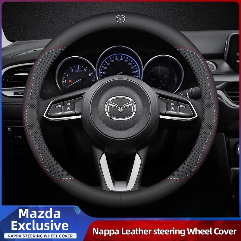 Car Steering Wheel Cover Anti Slip Breathable - Кожаный дышащий чехол на руль автомобиля,