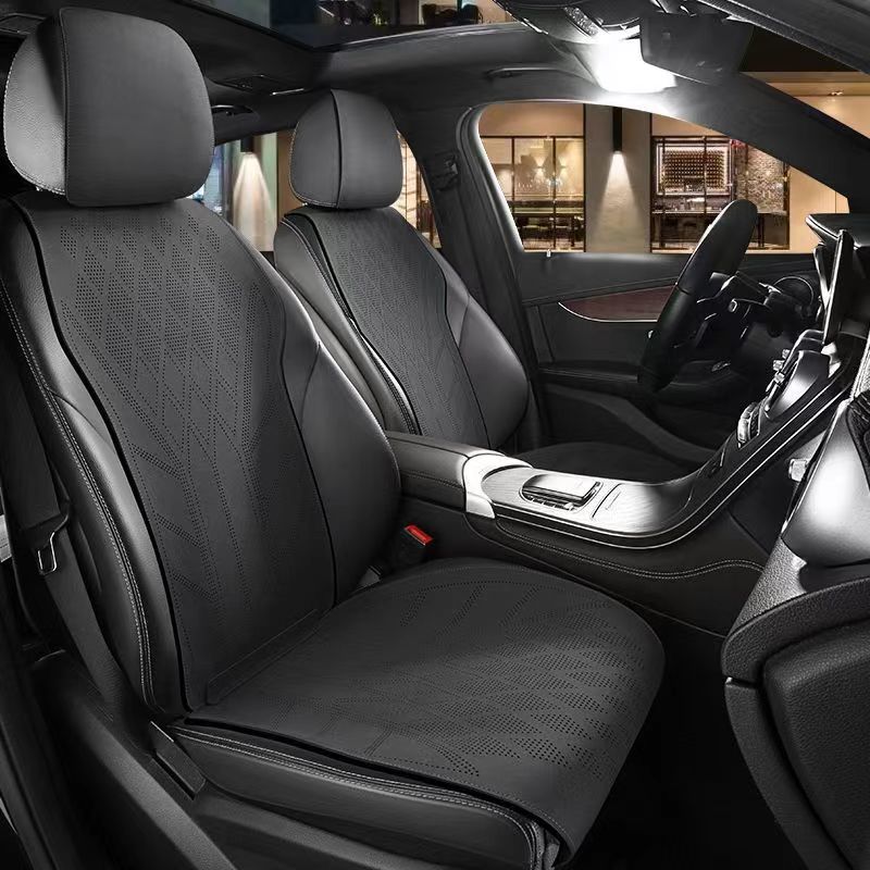 Leather Car Seat Covers Full Set Universal - Замшевый кожаный чехол на автомобильное сиденье,