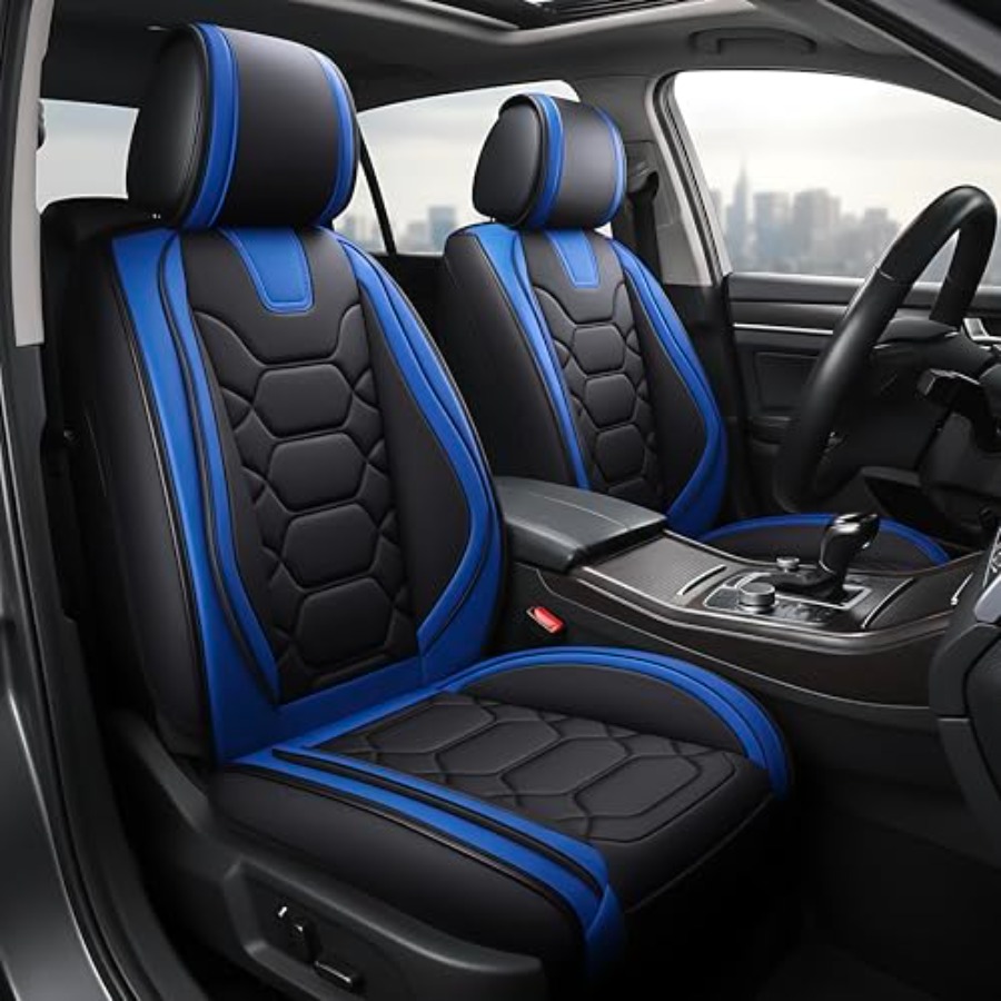 Leather Car Seat Covers Full Set Universal - Чехлы для автомобильных сидений, полный комплект