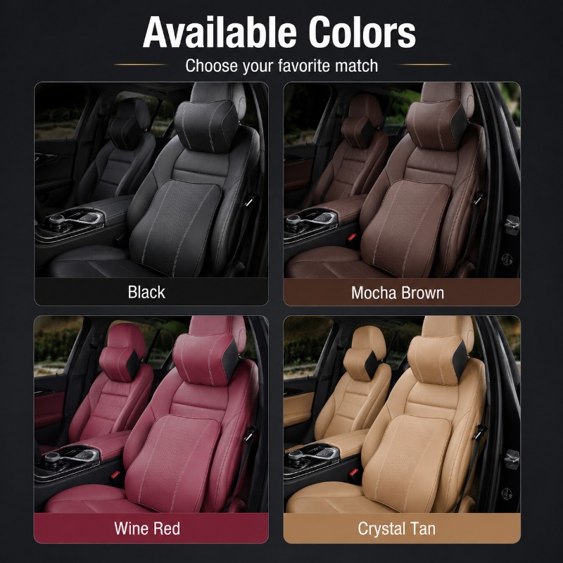 Подушка для шеи из пены с эффе – обзор и цена Memory Foam Car Neck Pillow Lumbar Support
