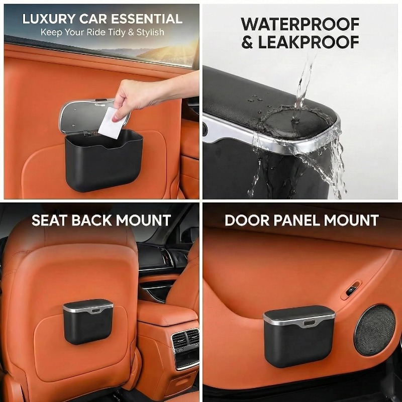 Автомобильный мусорный бак с к – обзор и цена Waterproof Car Trash Can With Lid