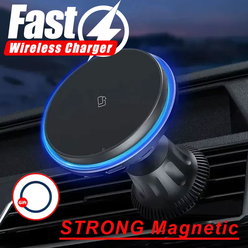 Магнитное беспроводное зарядно – обзор и цена Wireless Car Charger Mount Fast Charging