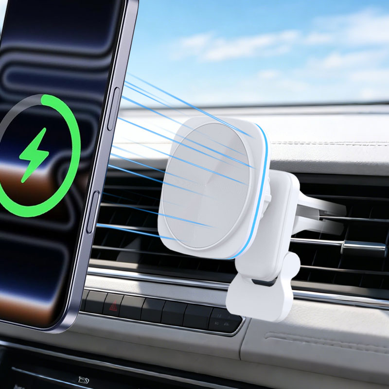 Беспроводное магнитное автомоб – обзор и цена Wireless Car Charger Mount Fast Charging