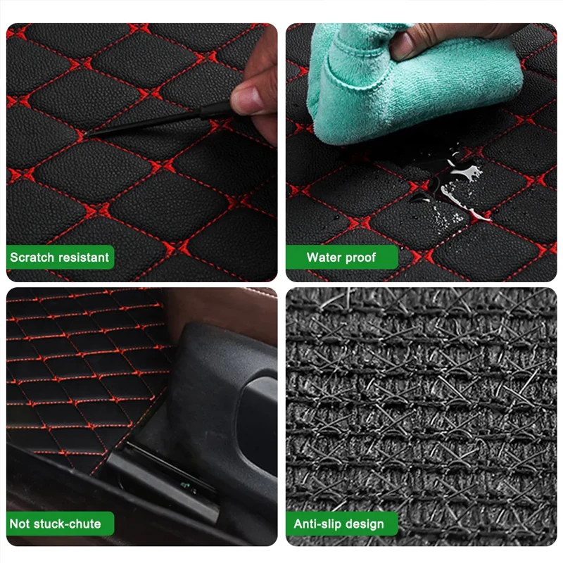 Автомобильные коврики, 4 шт.,  – обзор и цена Car Floor Mats Universal Waterproof Leather