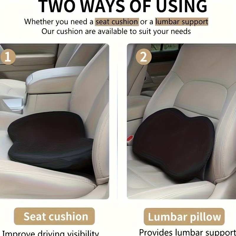 Подушка-валик 2-в-1 для автомо – обзор и цена Memory Foam Car Neck Pillow Lumbar Support