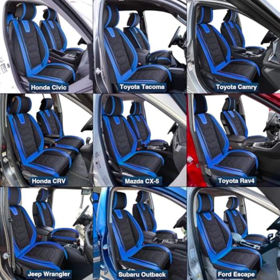 Чехлы для автомобильных сидени – обзор и цена Leather Car Seat Covers Full Set Universal
